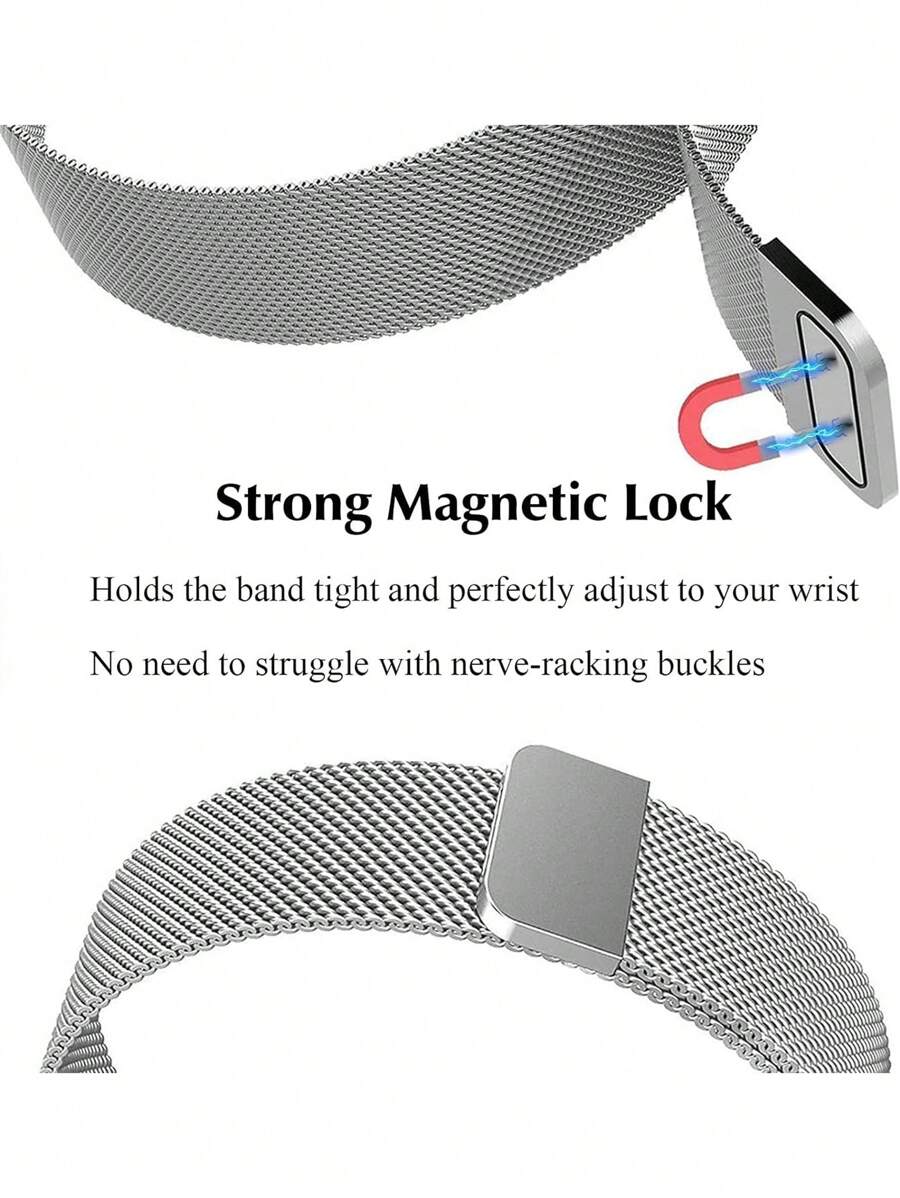 Bracelet acier inoxydable magnétique 18 mm - Image 5