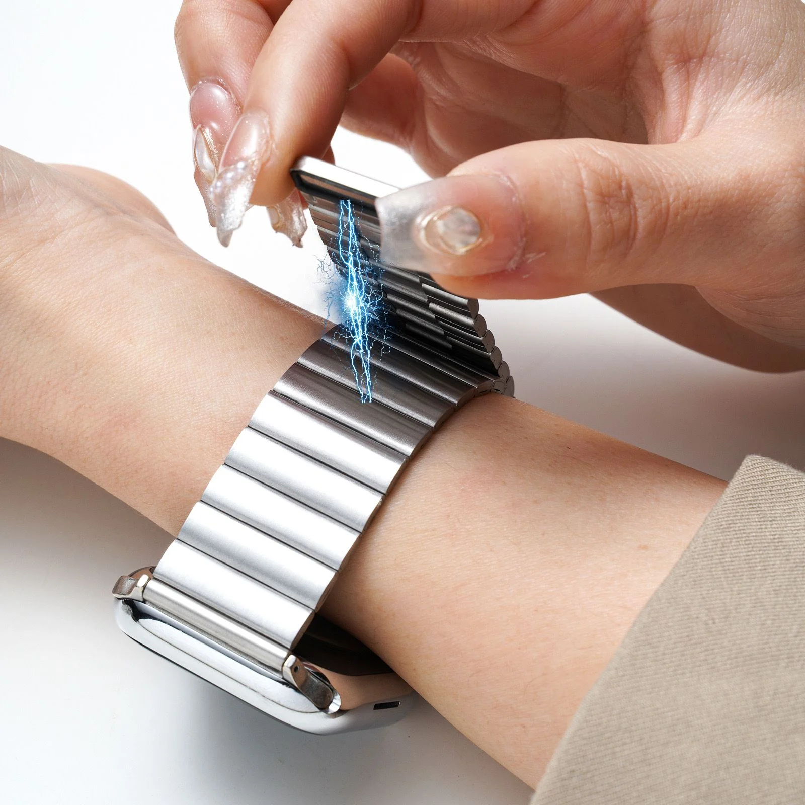 Bracelet Magnétique en Acier Inoxydable - Image 3