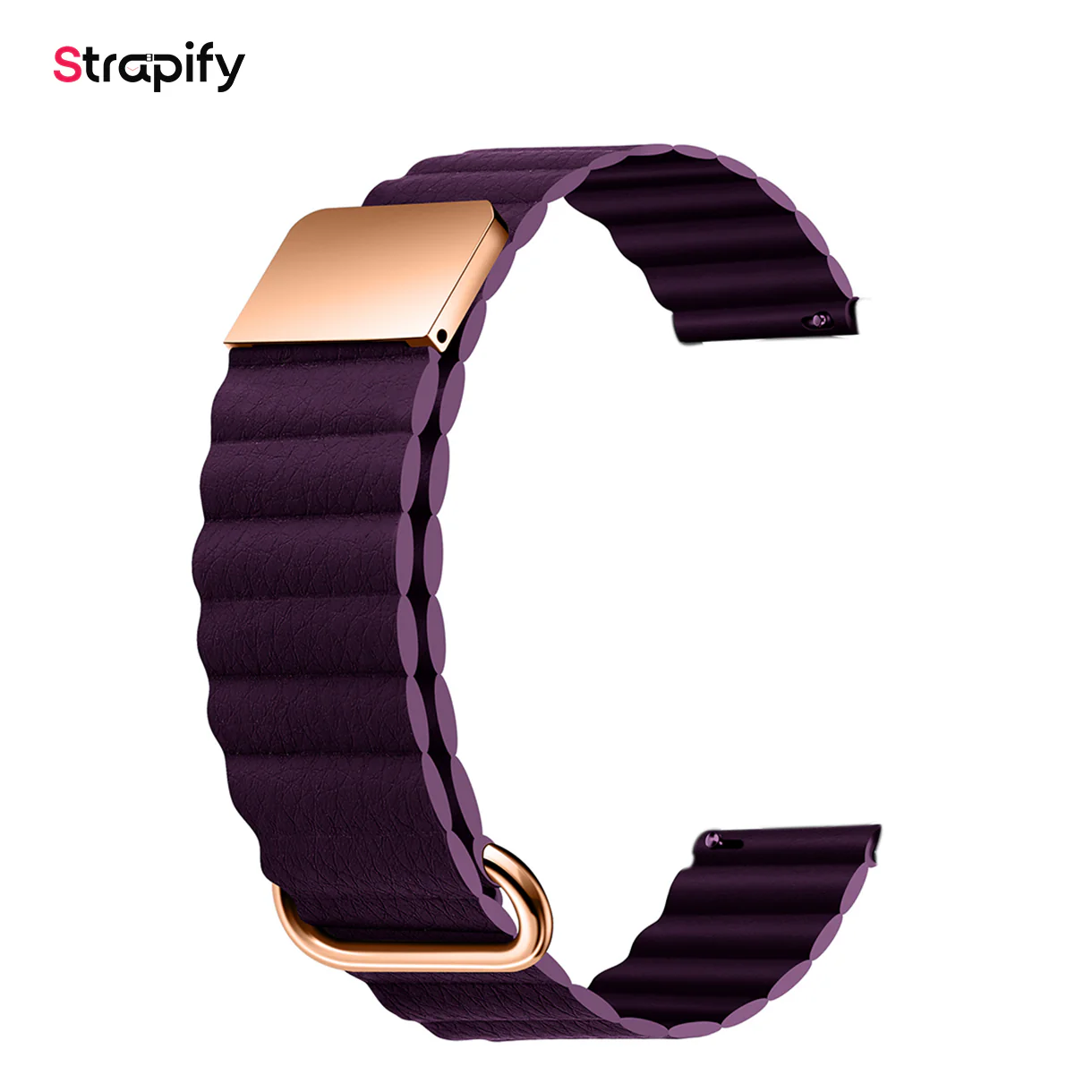 Bracelet cuir à fermeture magnétique 20 mm - Image 3