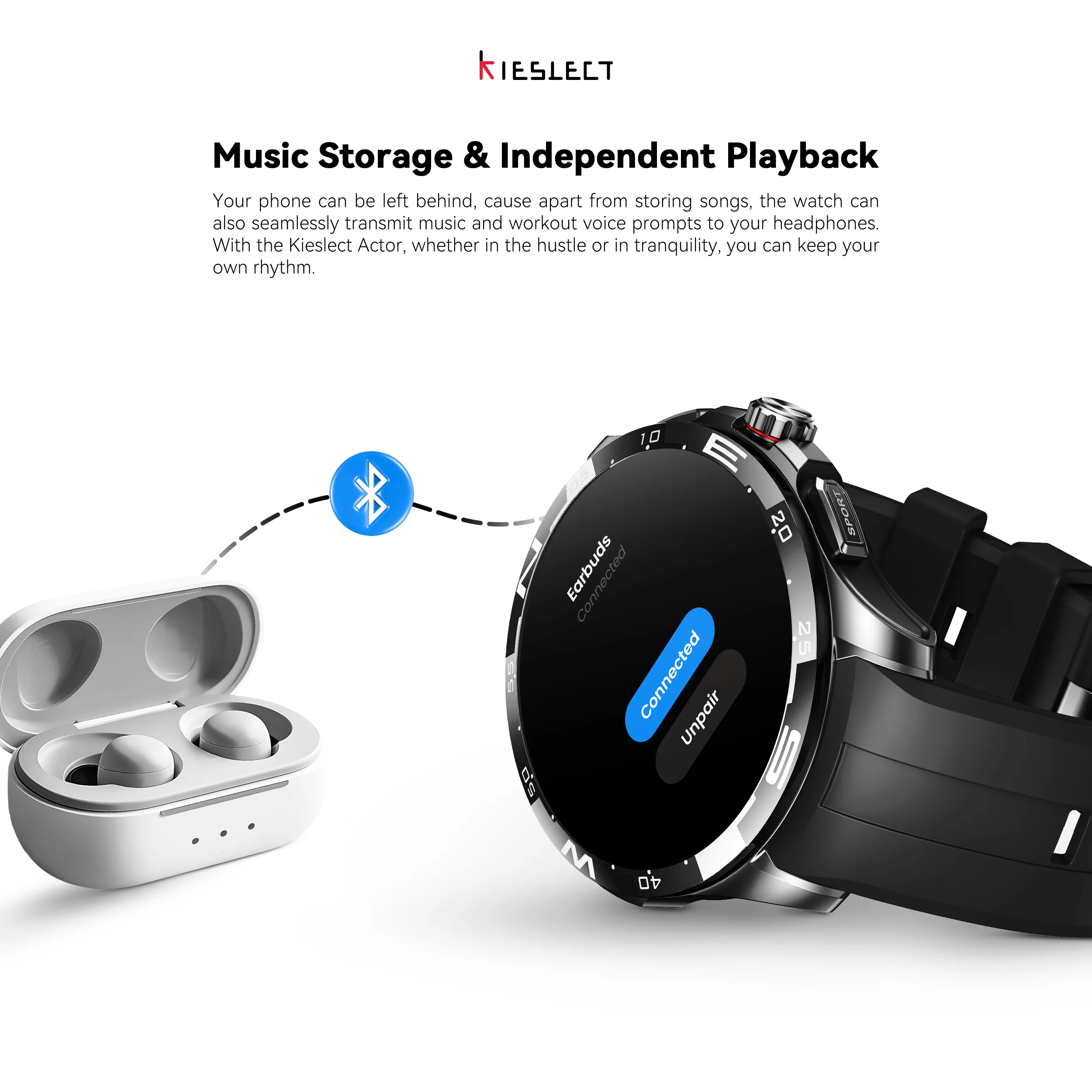 Kieslect Actor Smartwatch with GPS+5ATM and Stunning Ceramic Bezel (OFFRE LIMITEE) - Image 14