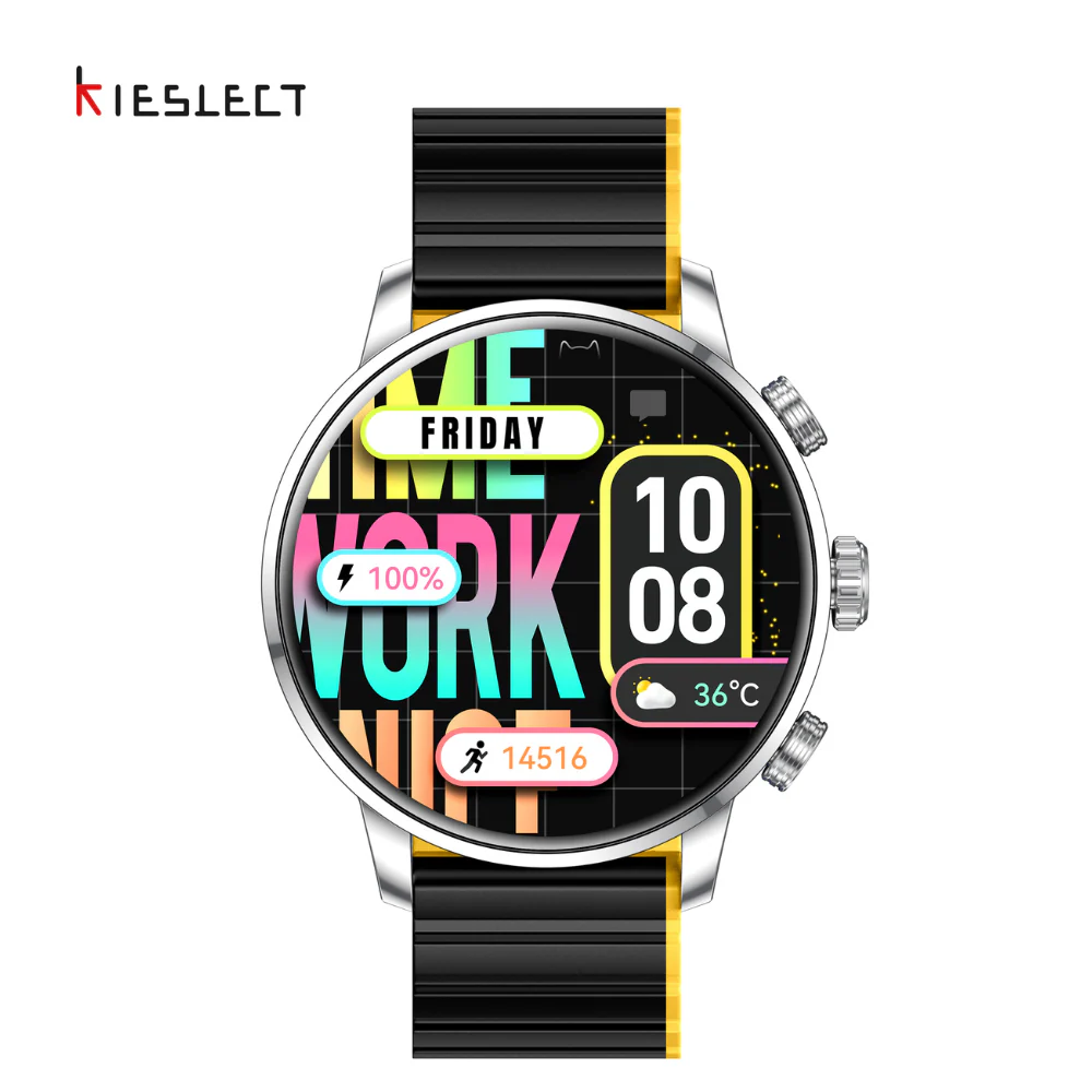 Kieslect Calling Watch Kr2 + Adjustable Earbuds -20% ( Offre Limitée ) - Image 3