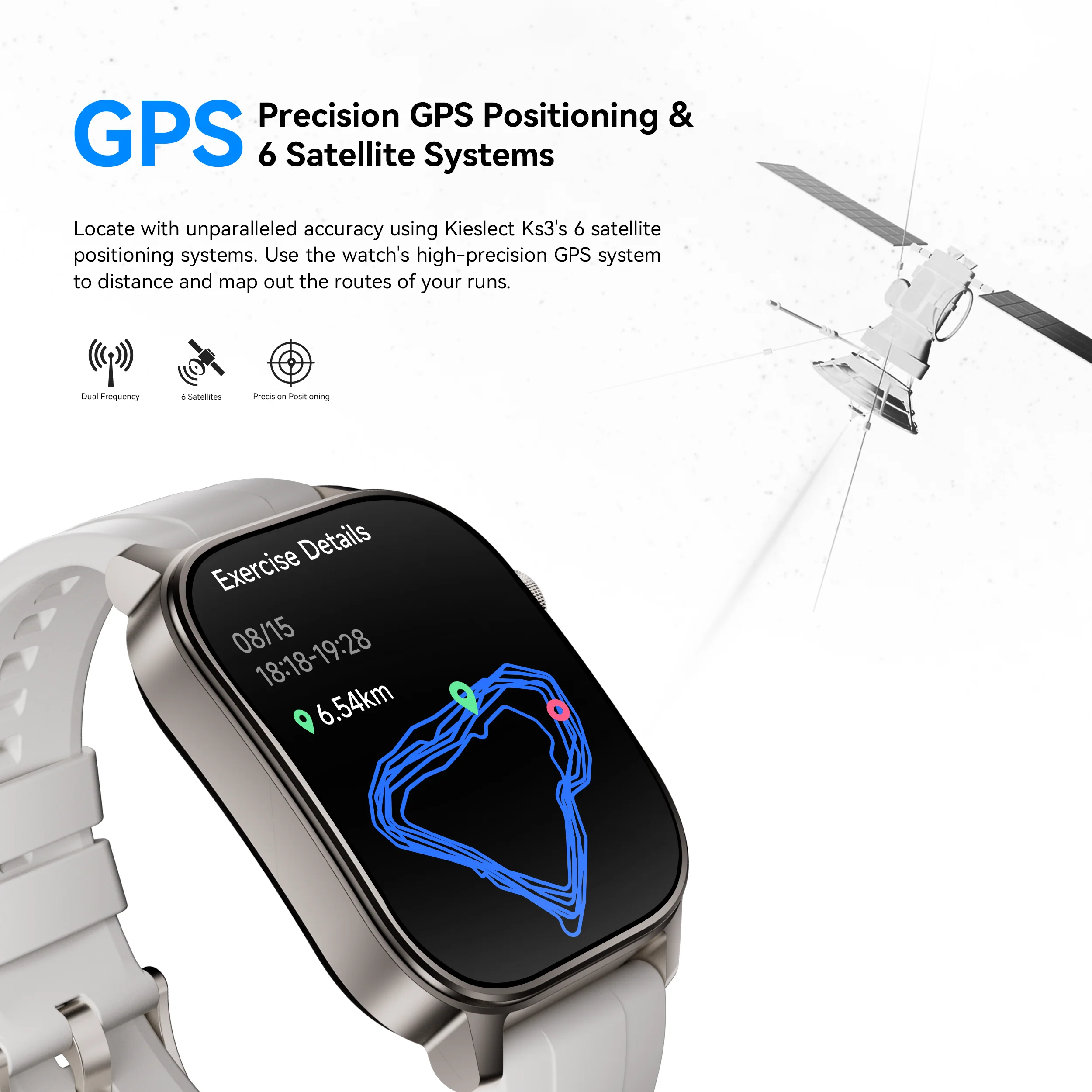 Montre connectée Kieslect KS3 Elite – GPS, étanche 5ATM - Image 5
