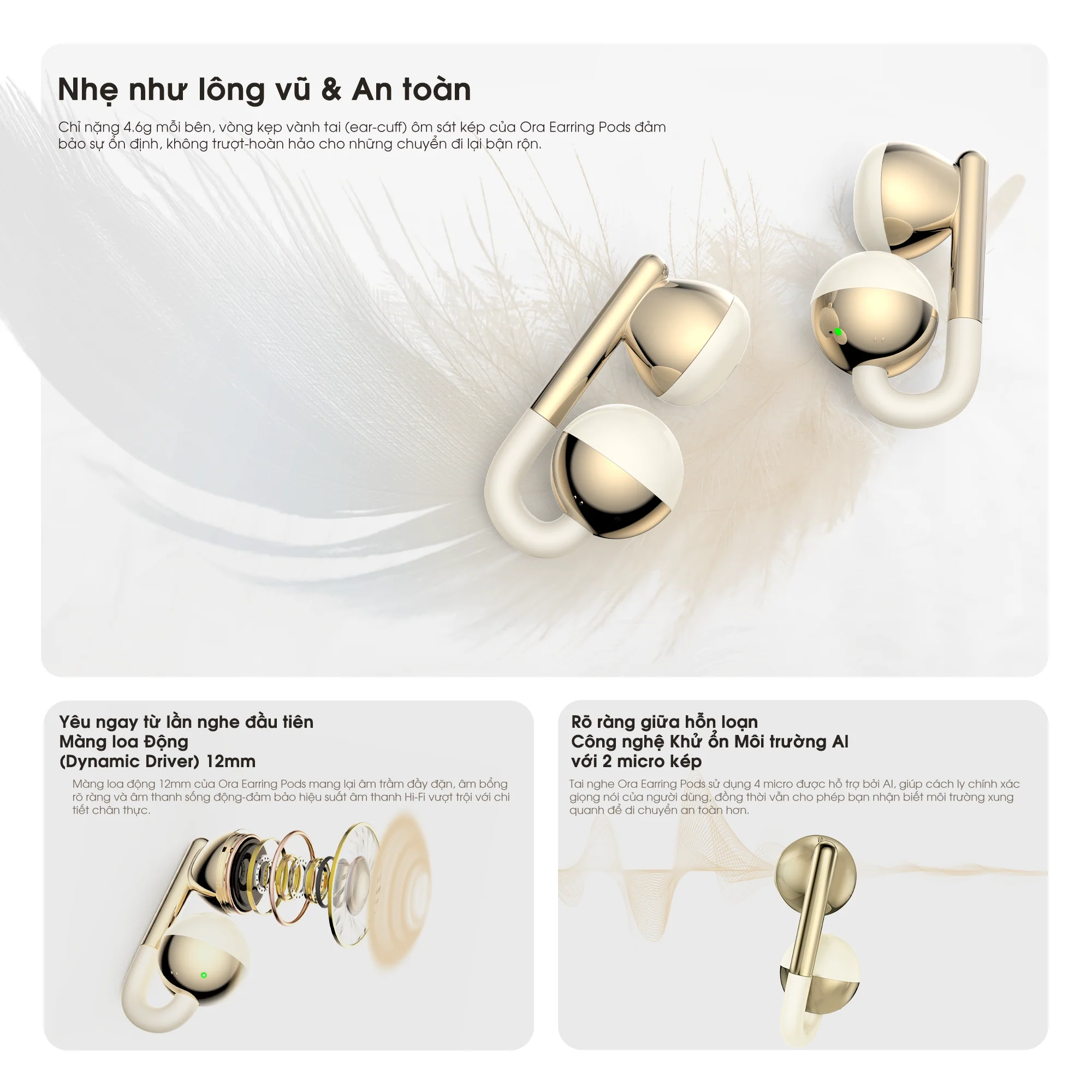 Kieslect Ora Earring Pods Gold - Image 11