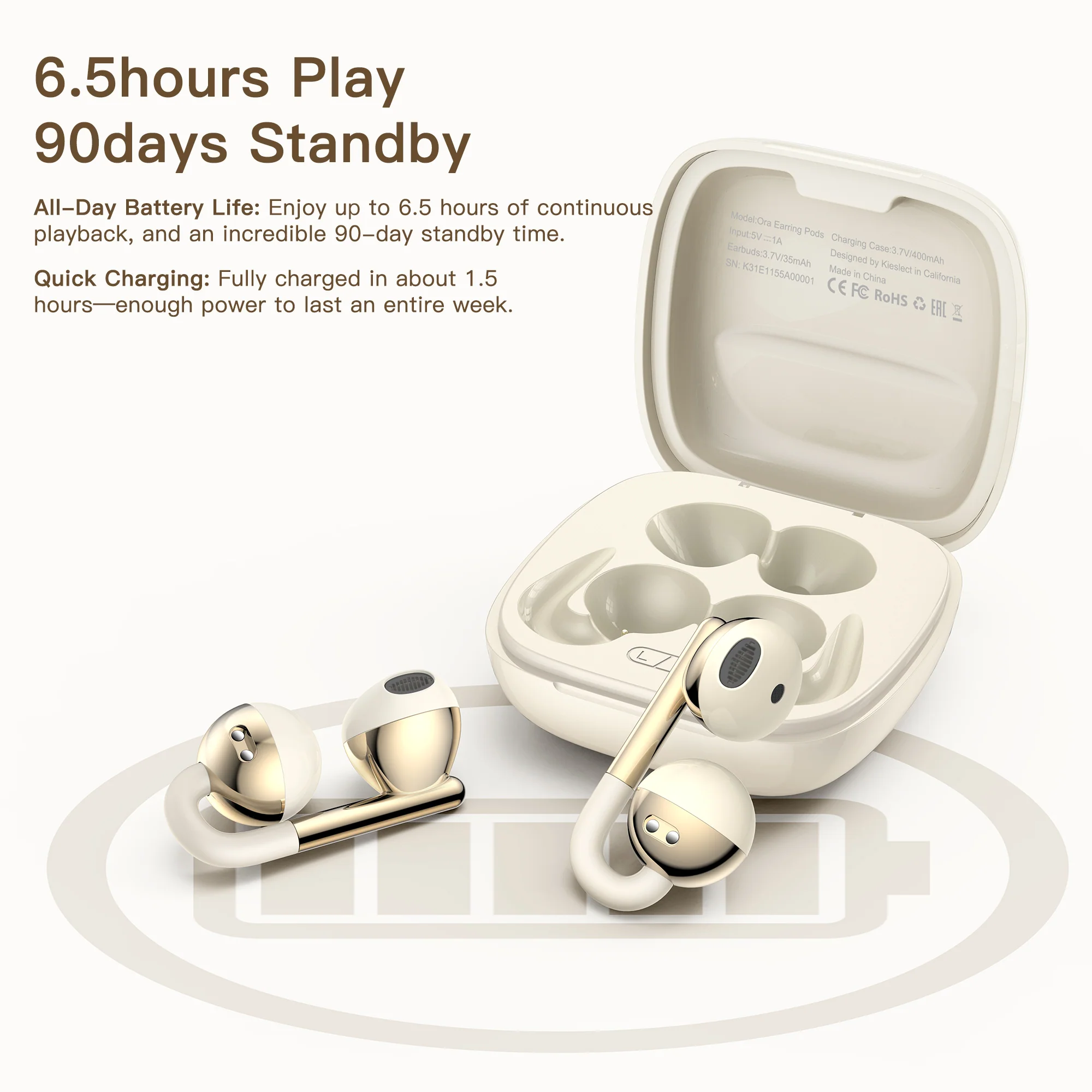 Kieslect Ora Earring Pods Gold - Image 17