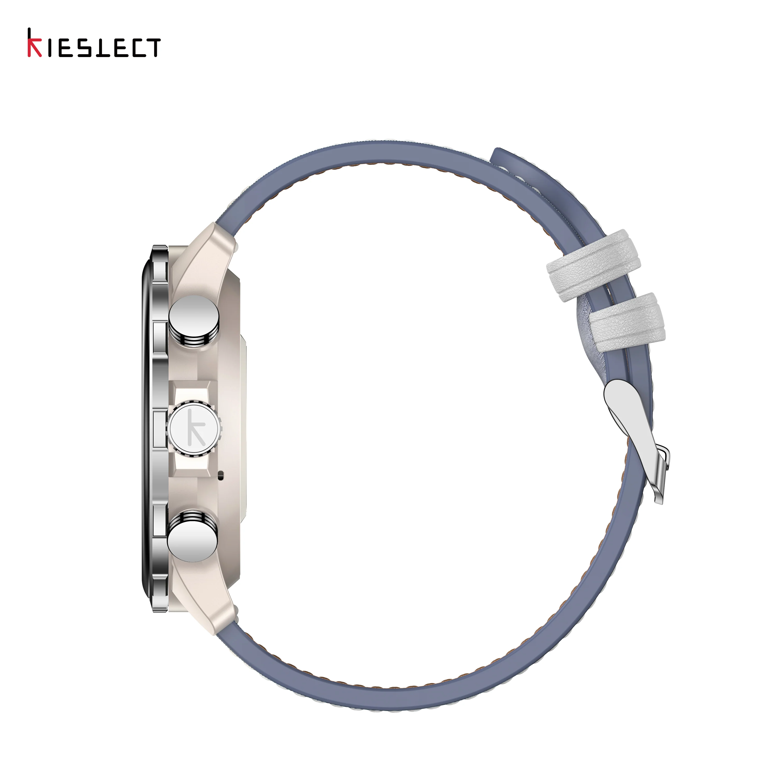 Montre connectée Kieslect KR3 – Or/Jean (+ bracelet marocain offert) - Image 4