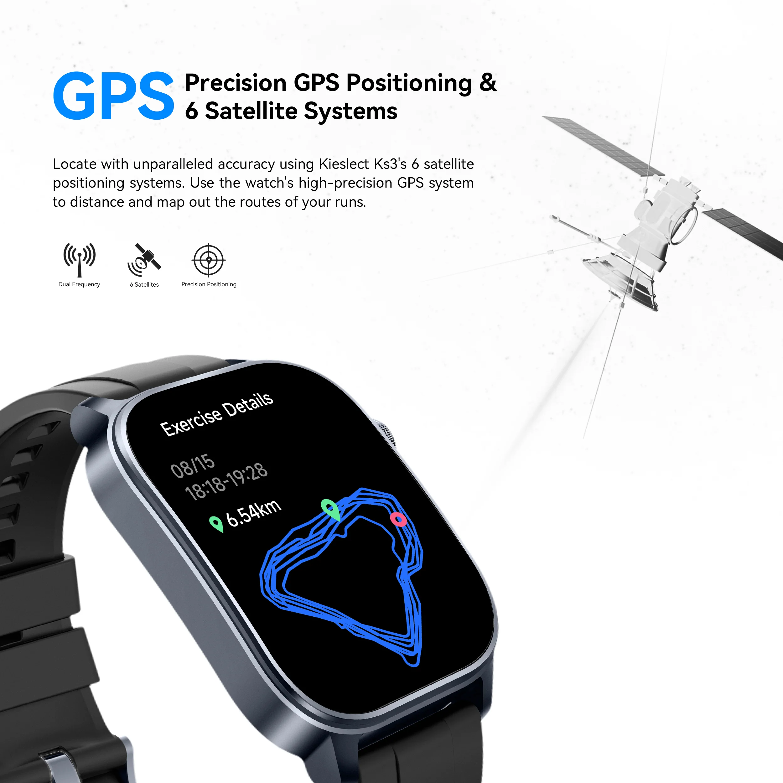 Montre connectée Kieslect KS3 – GPS, étanche 5ATM (+ bracelet offert) - Image 7