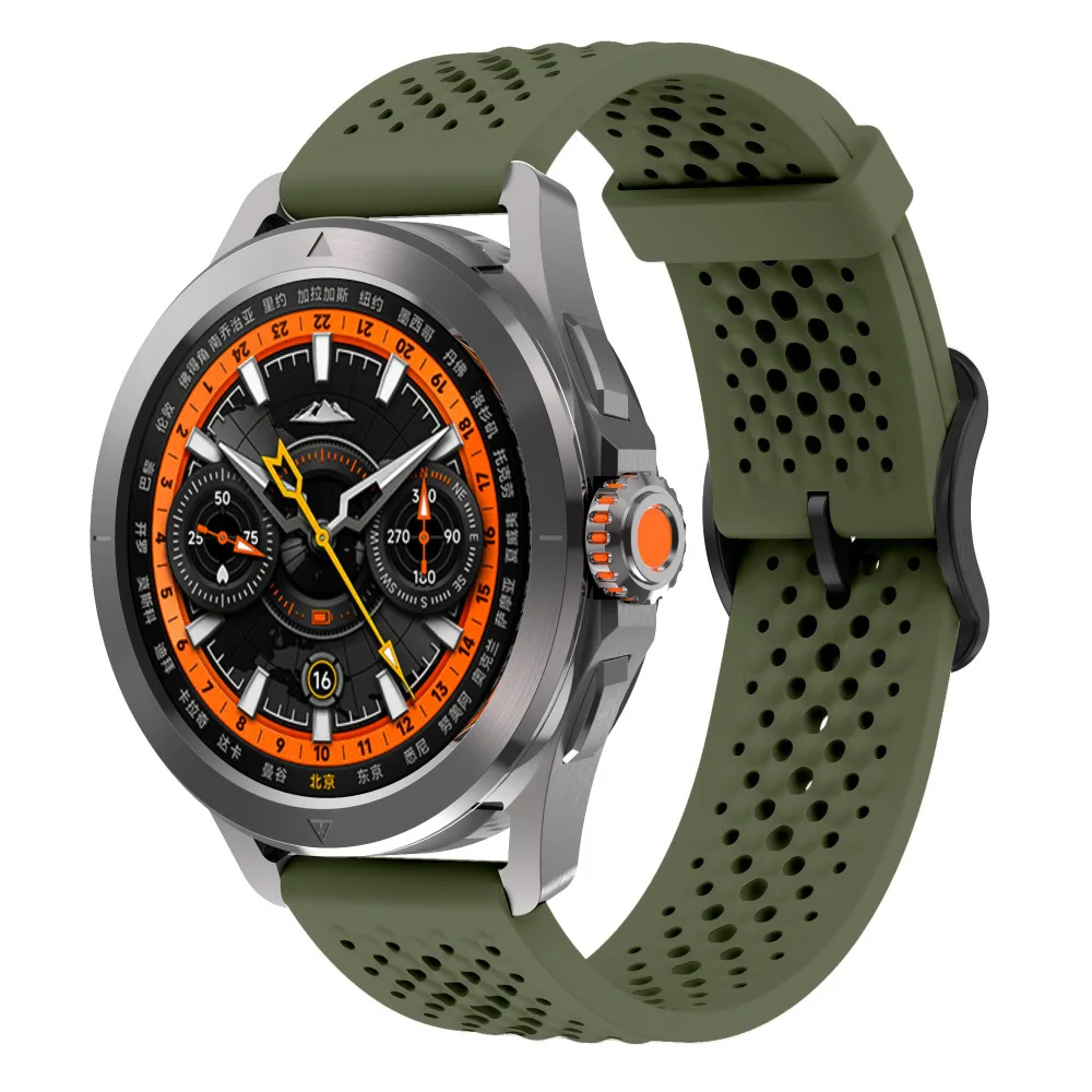 Bracelet silicone sport ventilé 22 mm - Image 7