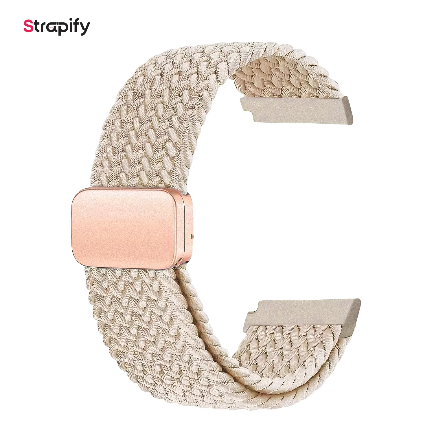 Bracelet tissu à fermeture magnétique 18 mm