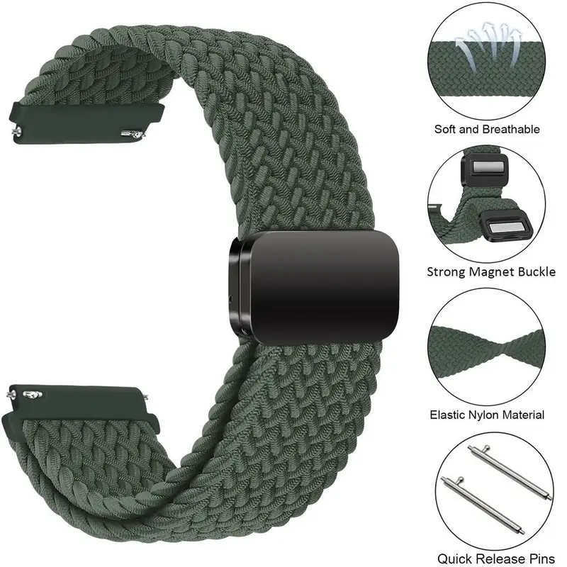 Bracelet tissu premium à connecteur magnétique 22 mm - Image 5